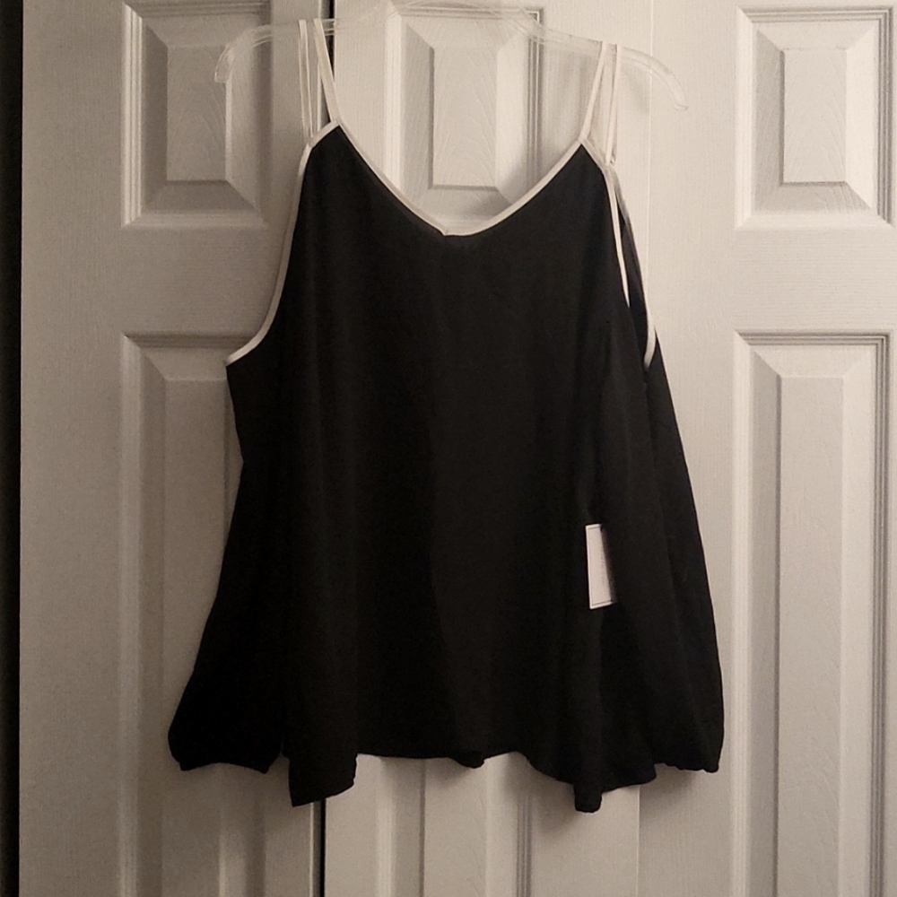 V neck blouse with cold shoulder